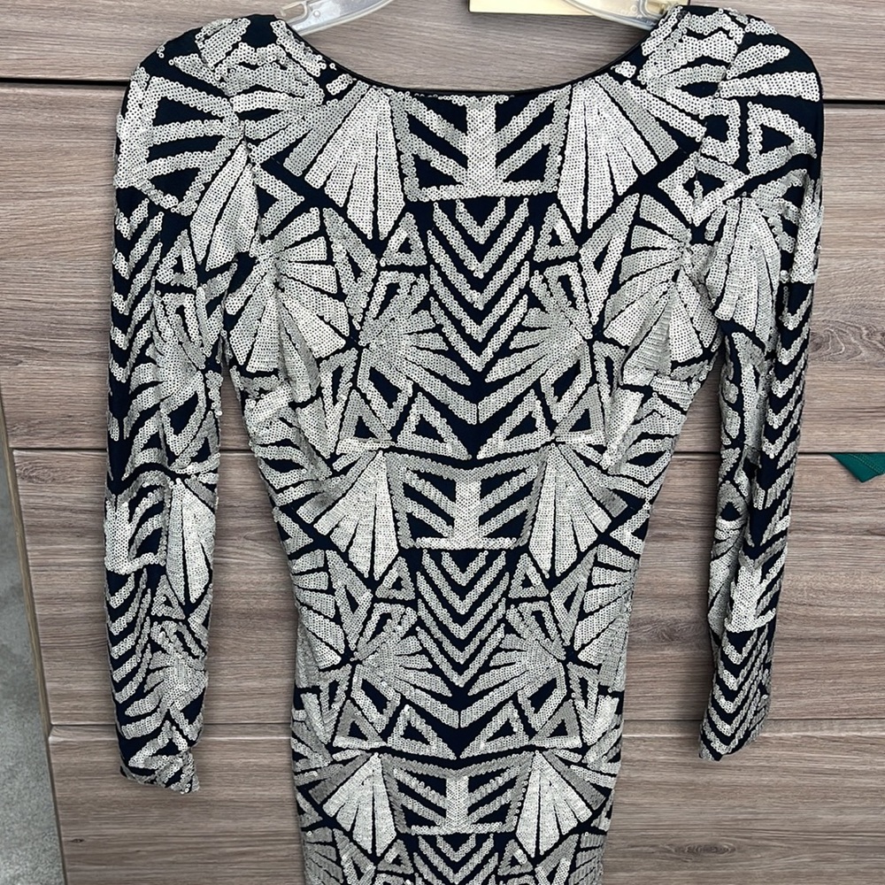 Dress The Population long sleeved cocktail dress!